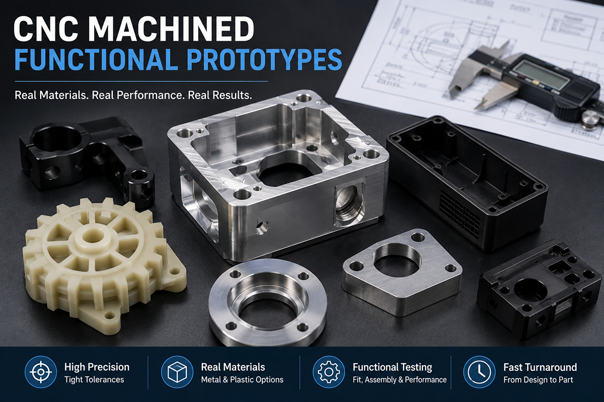 Engineer comparing CNC machining and injection molding drawings