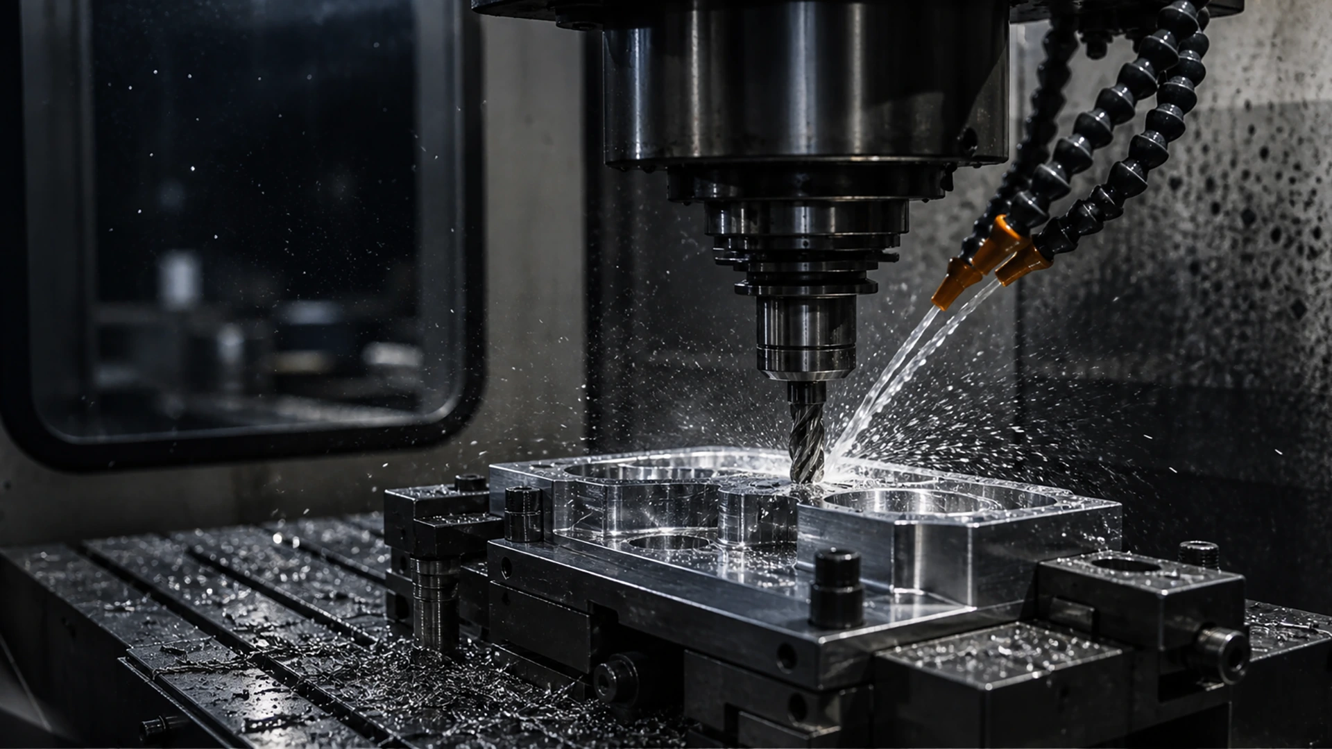 Precision CNC machining facility for custom metal parts