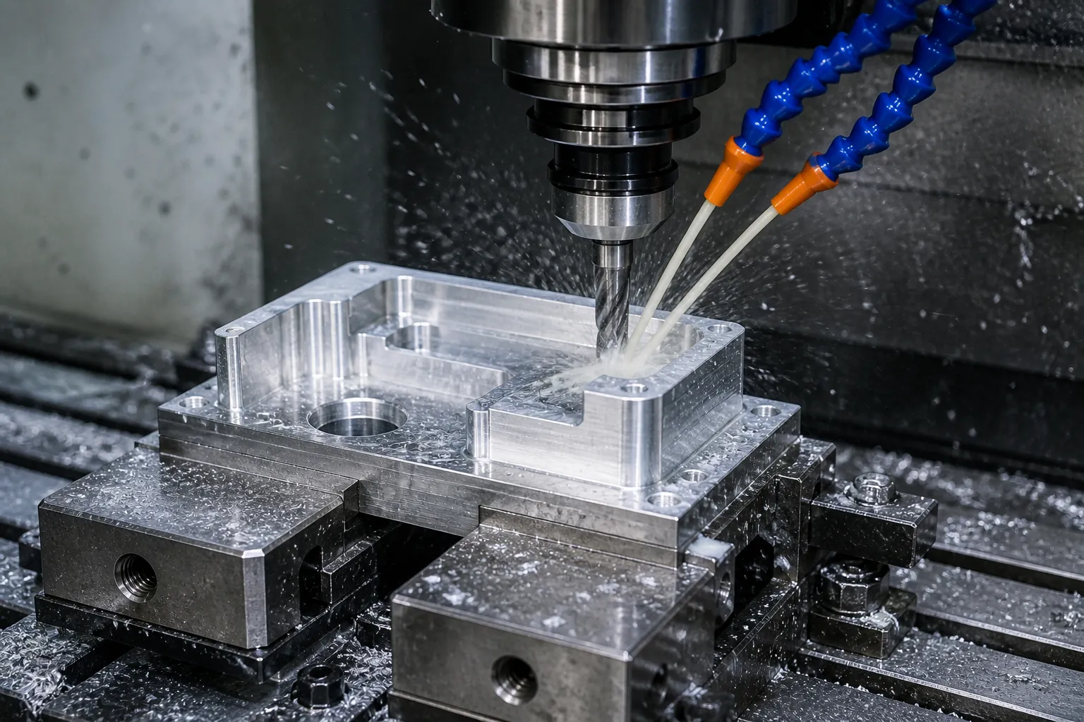 aluminum CNC milling process for custom machined components