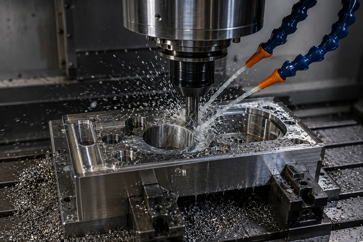 Stainless steel CNC machining industrial manufacturing
