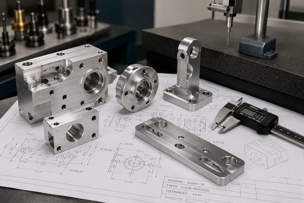 CNC machined prototype parts for engineering validation