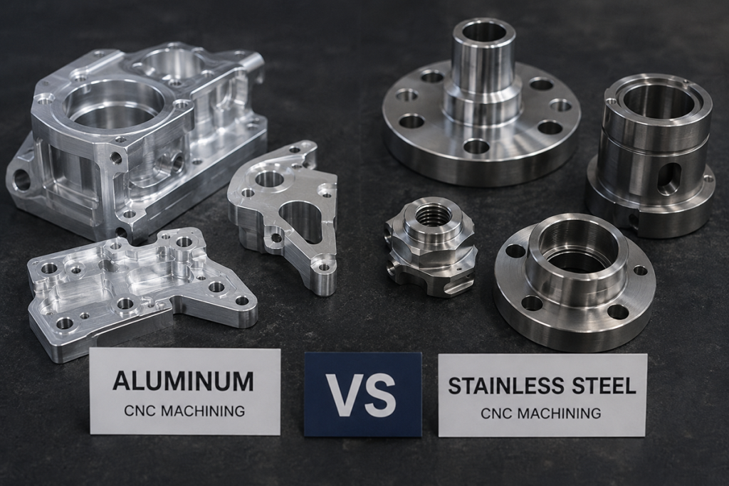 Aluminum vs stainless steel for CNC machining comparison