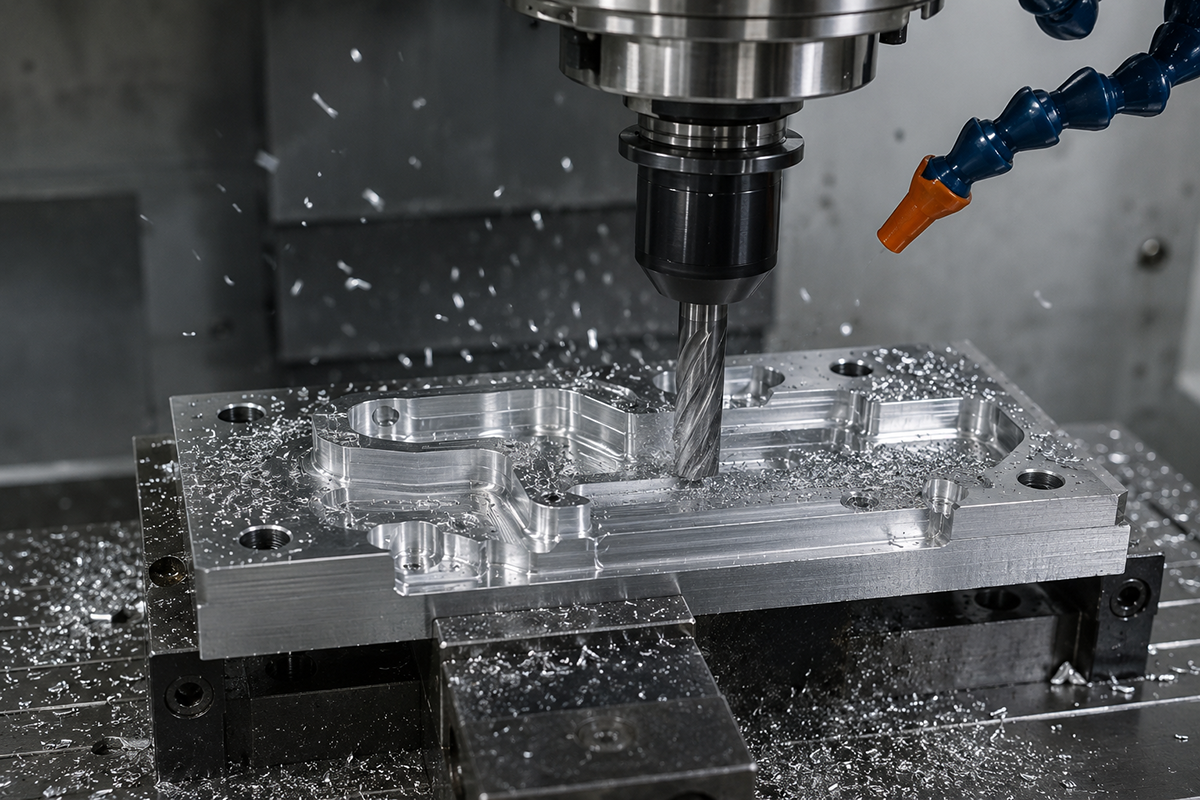 Aluminum CNC machining precision milling process
