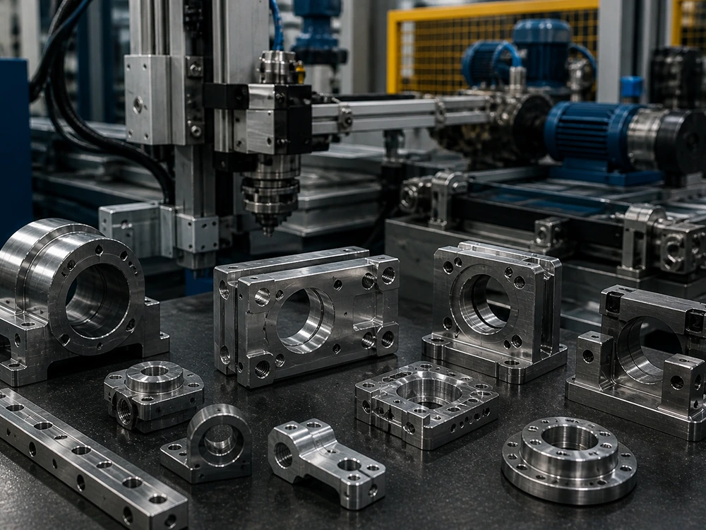 Industrial equipment CNC machined metal parts
