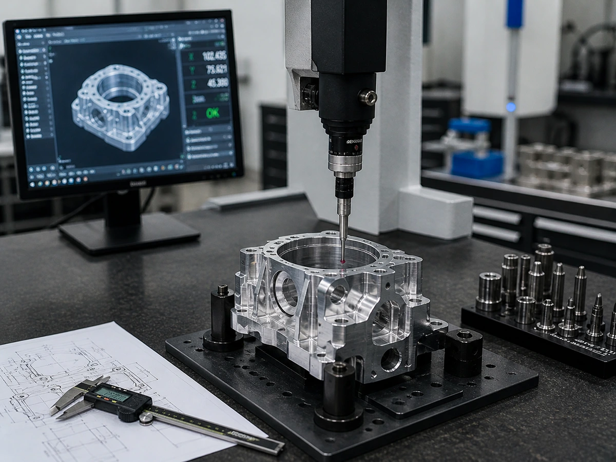 Precision machined metal part inspection