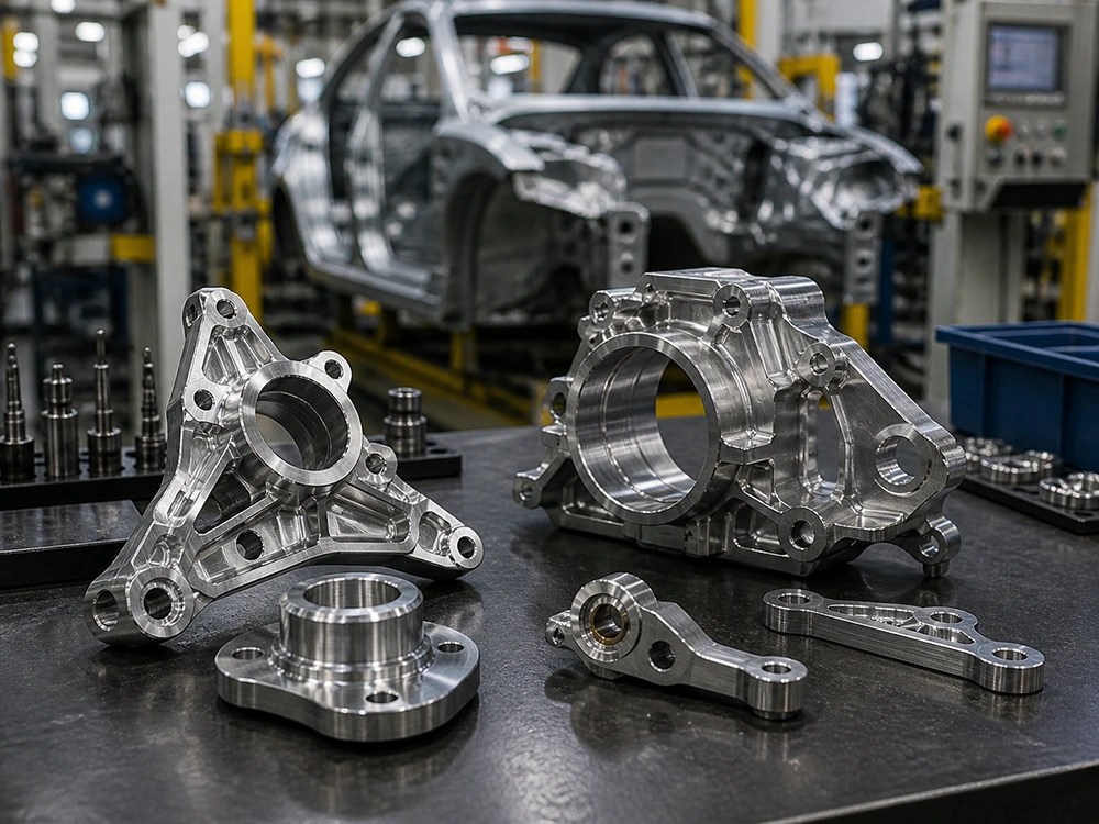 Automotive CNC machined aluminum components