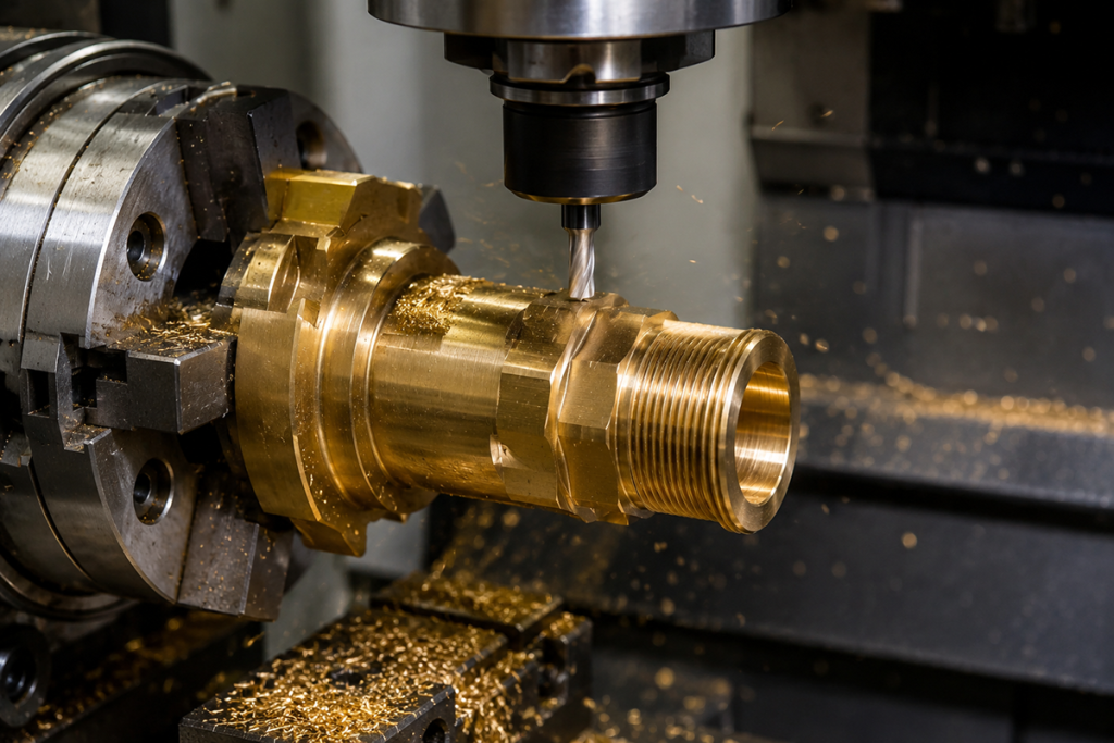 Brass CNC machining precision components