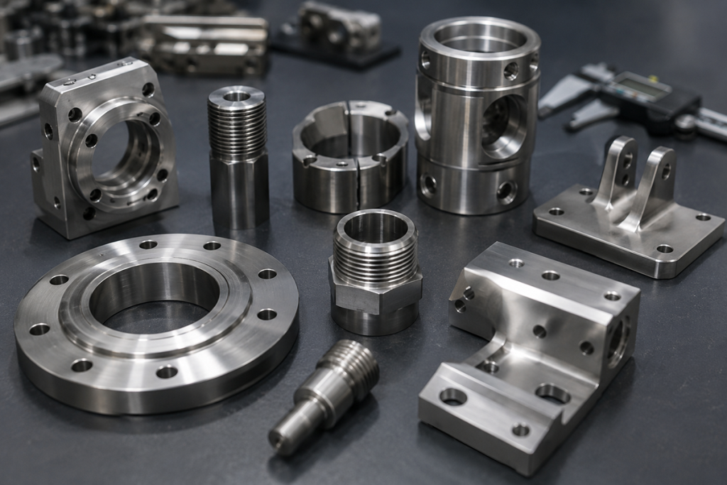 Stainless steel CNC machining for custom metal parts