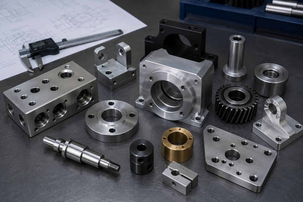 CNC machining for industrial equipment components