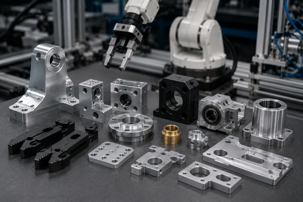 CNC parts for robotics precision components