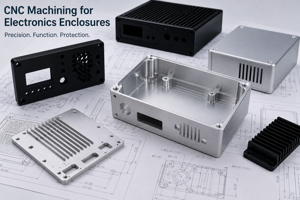 CNC machining for electronics enclosures