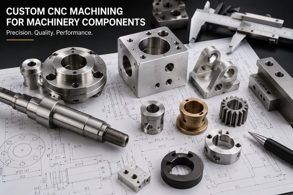 Custom CNC machining for machinery components