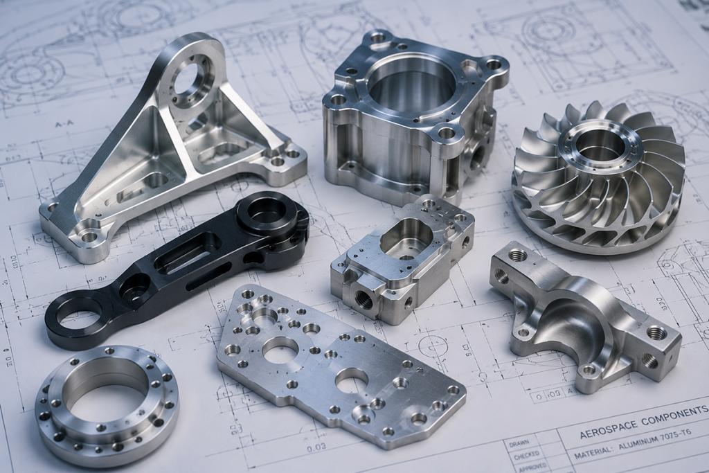 CNC machining in aerospace applications precision components